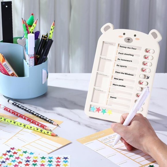 NIB Bear reward chart for kids, chore chart - Picture 4 of 6